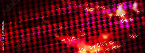 Abstract Vector Red Background. Malware, or Hack Attack Concept