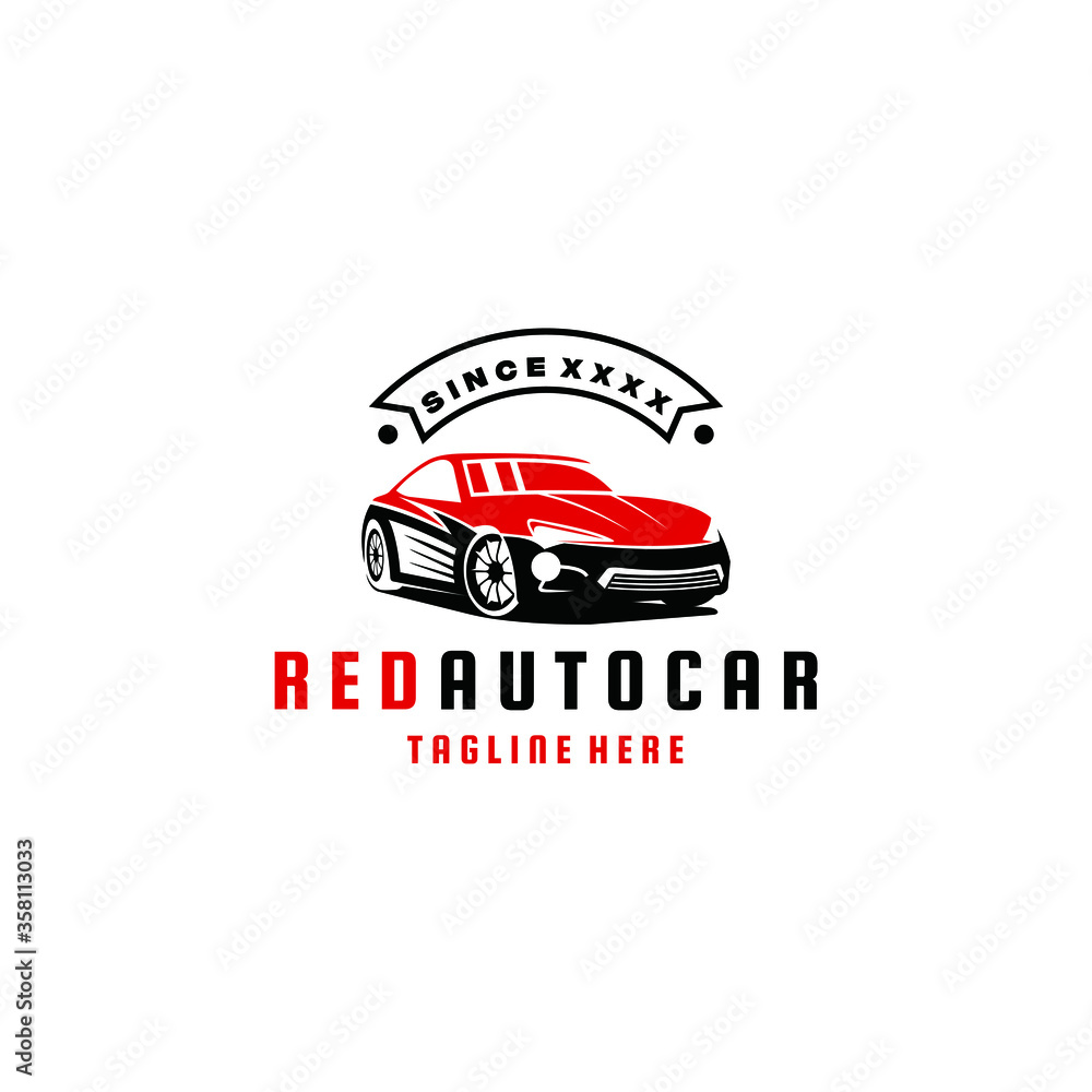 Sport car logo design template. Awesome a sport car silhoutte logo. A sport car lineart logotype. Sport car logo design template. Awesome a sport car silhoutte logo. A sport car lineart logotype.