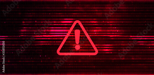 Abstract Vector Red Background. Malware, or Hack Attack Concept