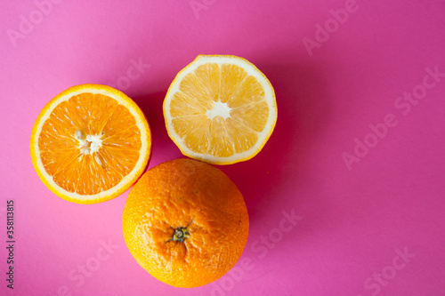 citrus orange ripe sour fruit. big orange