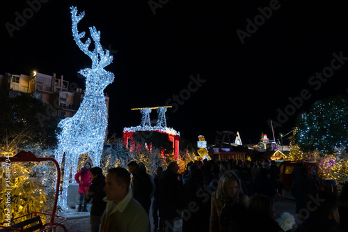 Le barcares village de noel in France photo