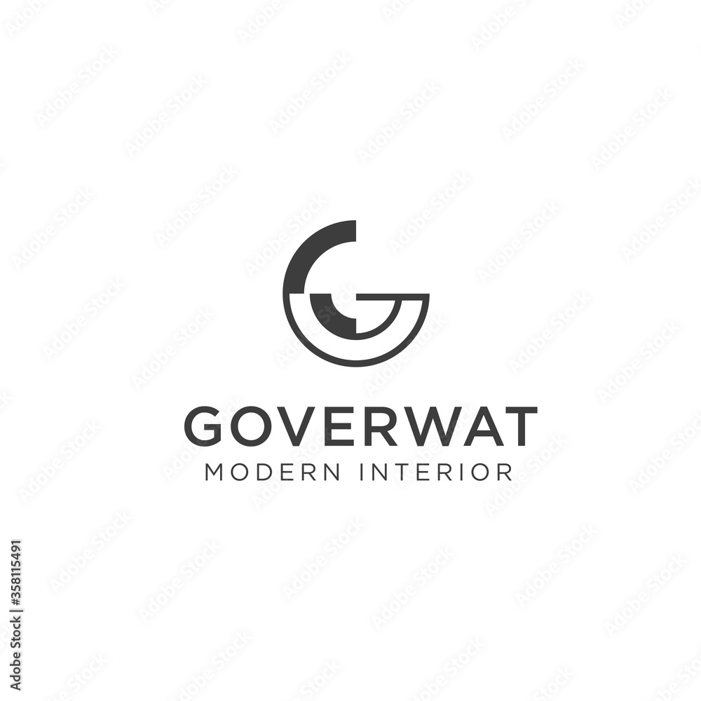 letter G furnture logo design template letter G furnture logo design template