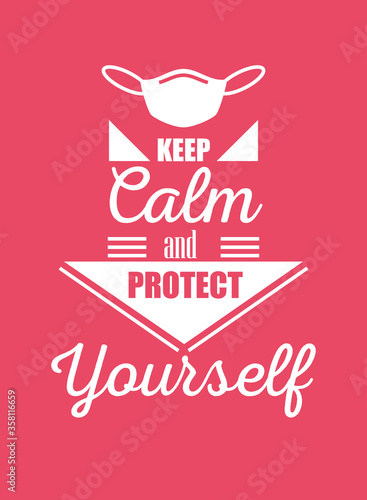 label protect yourself from coronavirus or covid 19, poster