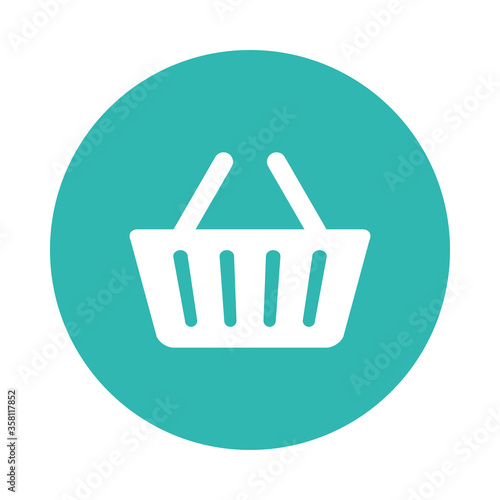 shopping basket icon vector design