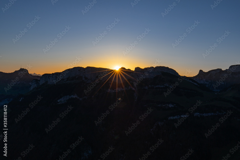 Obraz premium Ebenalp Sonnenaufgang