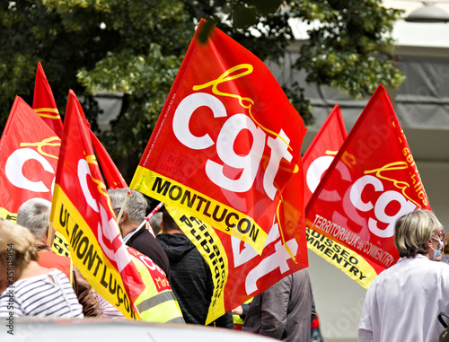 manifestation de syndicat à Montluçon photo