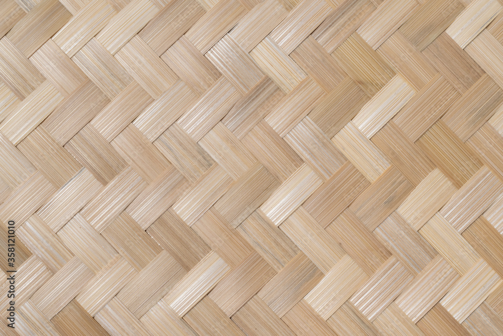 Texture details of bamboo weave for background. Vertical zigzag pattern of Thai wickerwork for furniture made from natural materials. Texture details of bamboo weave for background. Vertical zigzag pattern of Thai wickerwork for furniture made from natural materials.