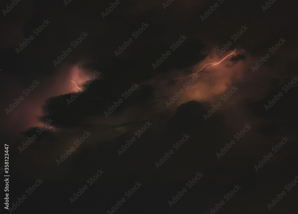 Naklejka premium fire in the sky