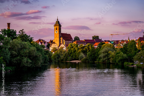 Nürtingen bei Sonnenuntergang