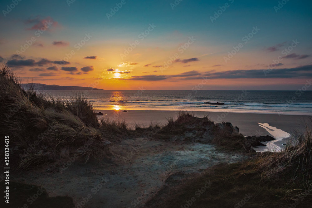 Obraz premium Gwthian beach, Cornwall