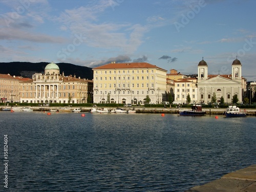 Trieste, Italy, Buildings on the Waterfront