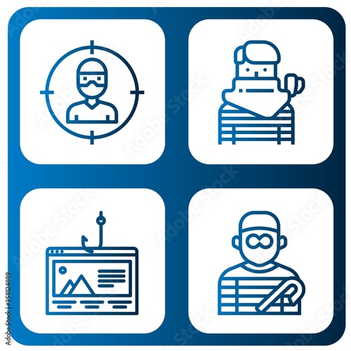 Set of steal icons