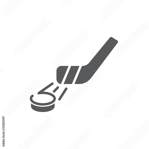 Ice hockey vector icon symbol sport isolated on white background