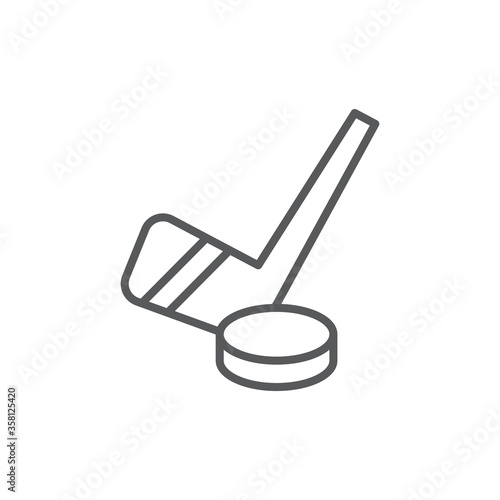 Ice hockey vector icon symbol sport isolated on white background