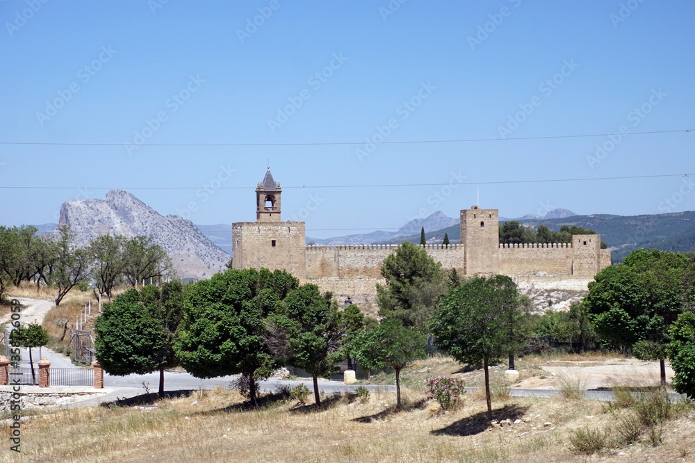 Alcazaba Castle of Antequera in province Malaga. Andalusia, Spain