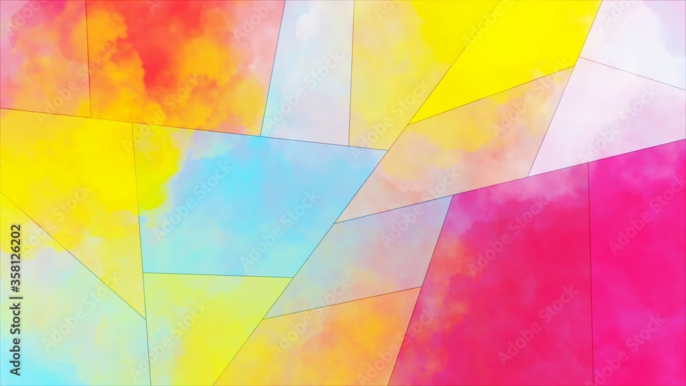 Fototapeta premium geometric shape pattern illustration abstract background