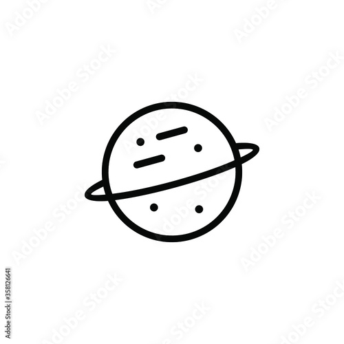 saturn planet icon vector