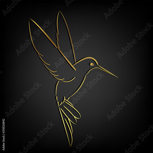humming bird tattoo and logo design
