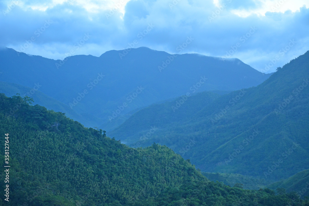 View from the top at Treasure Mountain in Tanay, Rizal, Philippines