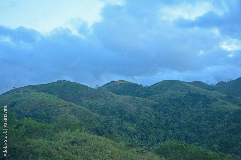 Fototapeta premium View from the top at Treasure Mountain in Tanay, Rizal, Philippines