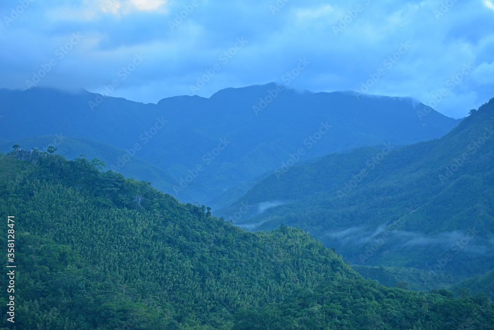 View from the top at Treasure Mountain in Tanay, Rizal, Philippines