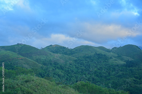 View from the top at Treasure Mountain in Tanay, Rizal, Philippines