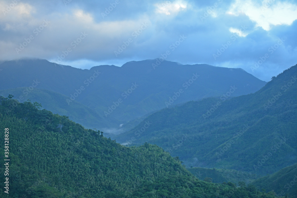 View from the top at Treasure Mountain in Tanay, Rizal, Philippines