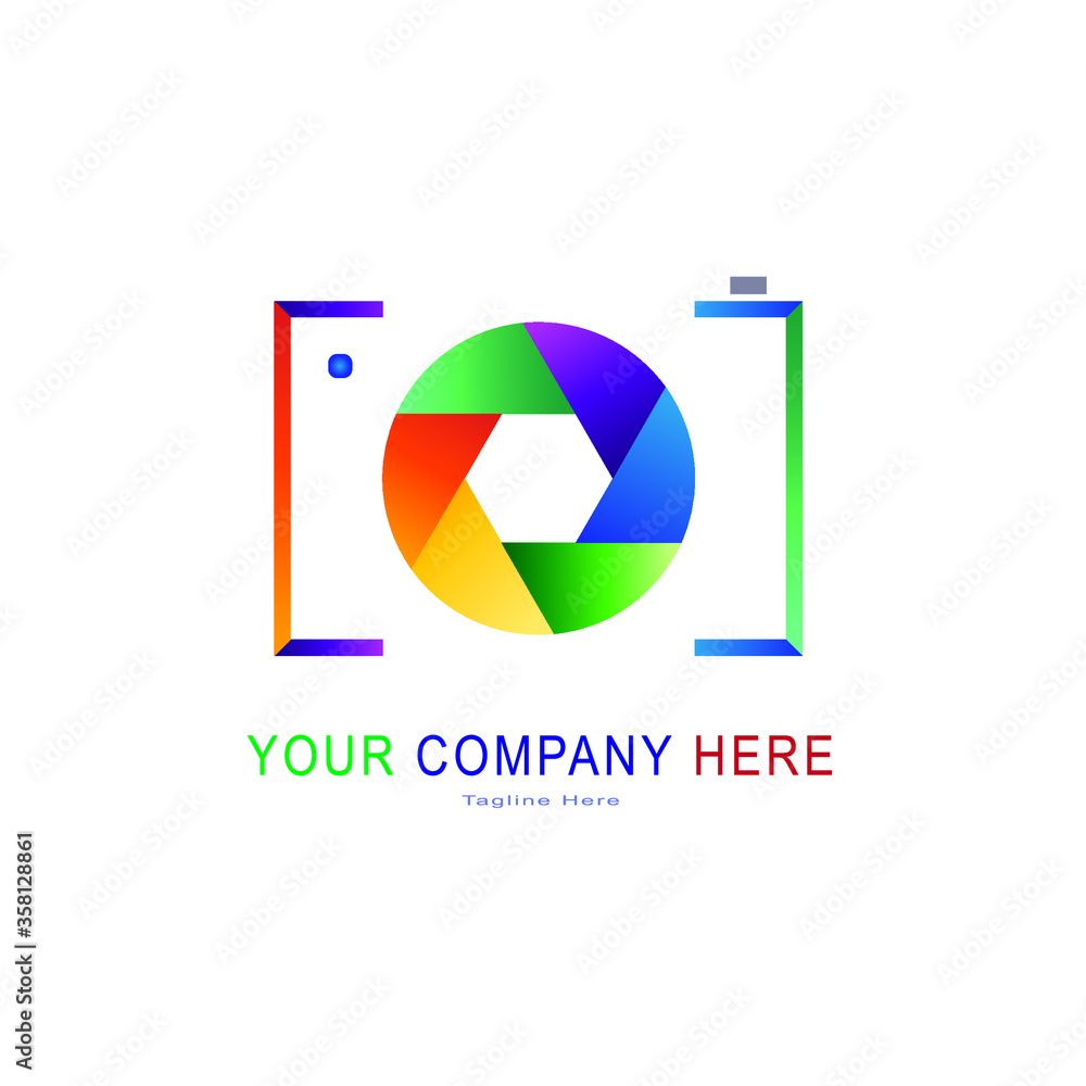 colorful photography logo