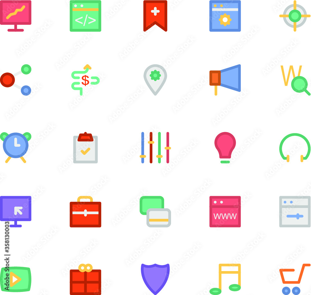 Pack of Flat Icon Vectors
Pack of Flat Icon Vectors