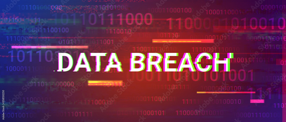 Data breach glitchy words