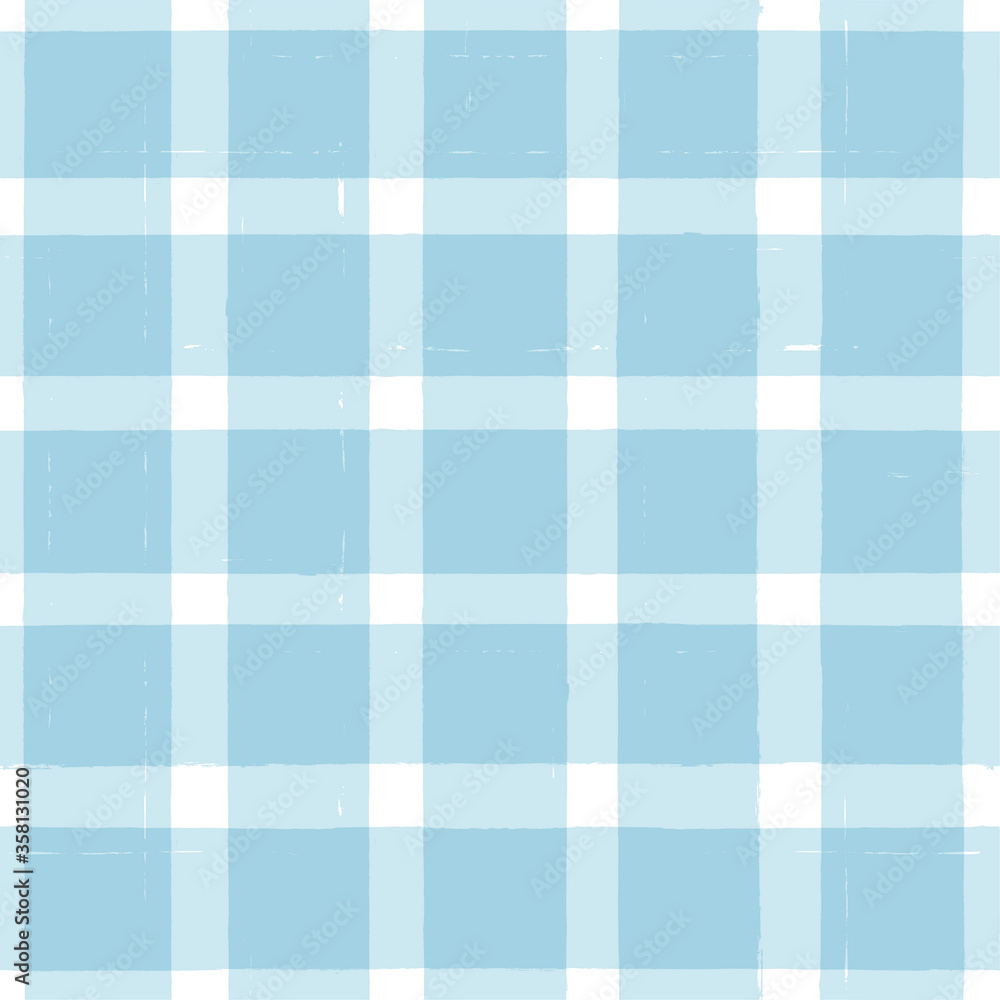 Blue Gingham seamless pattern. watercolor stripes, tartan texture for spring picnic table cloth, shirts, plaid, clothes, dresses, blankets, paper. vector checkered summer paint brush strokes. Blue Gingham seamless pattern. watercolor stripes, tartan texture for spring picnic table cloth, shirts, plaid, clothes, dresses, blankets, paper. vector checkered summer paint brush strokes.