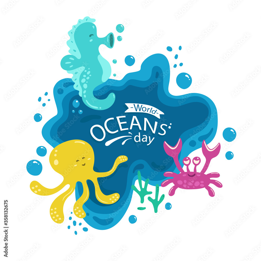 Ocean Day
Ocean
Octopus
Crab
Seahorses