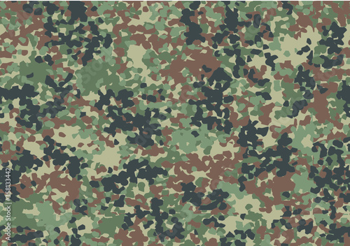 Military and hunting camouflage 'splotchy' seamless pattern. Five colors. Very effective in the natural environment.