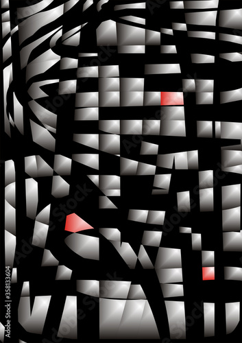 Abstrakcyjna powierzchnia, ilustracja.