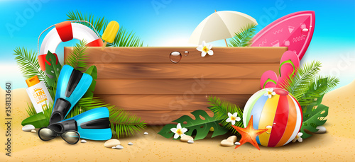 Summer time banner