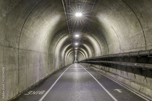 The Baker–Barry Tunnel. Historic Landmark in Sausalito, Marin County, California, USA.