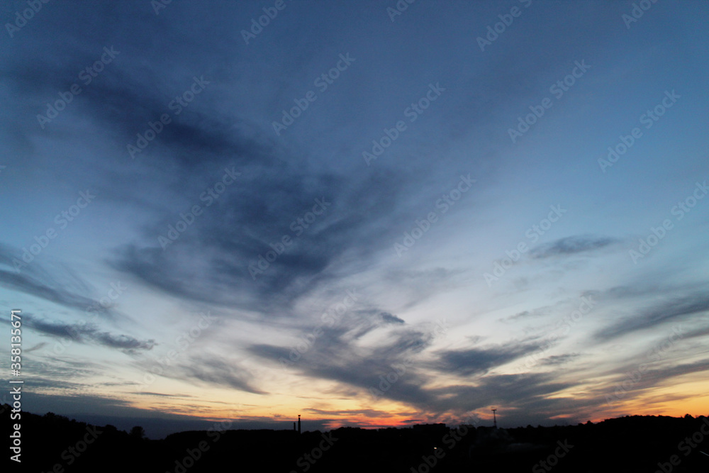 sunset in the clouds