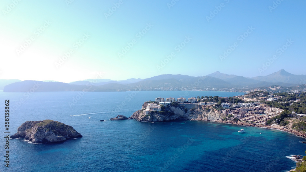 Aerial view of the Malgrats Islands