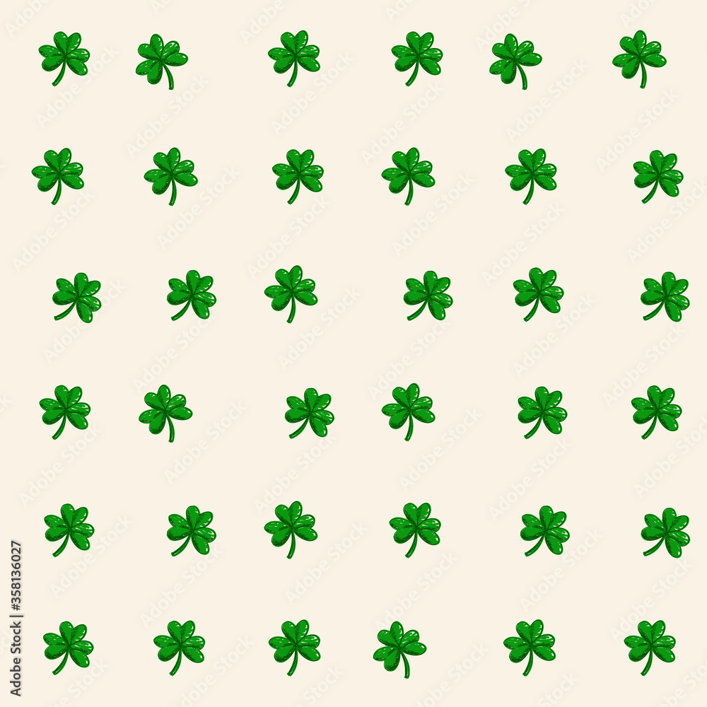 Clover leaf Seamless background
