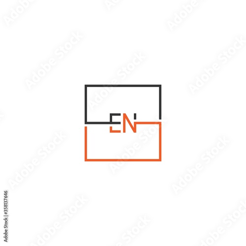 square en logo letters design concept