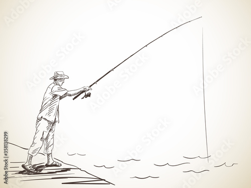 fishing man