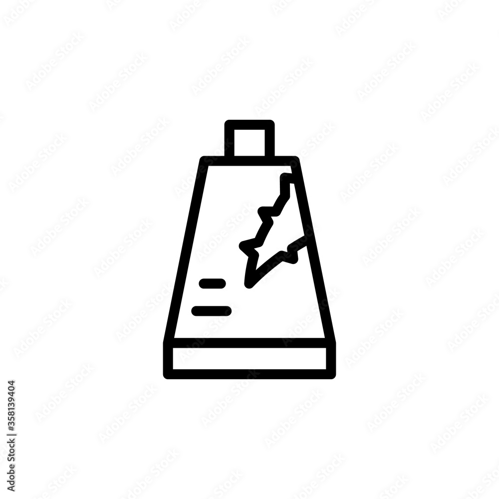 Fototapeta premium Organic product aloe vera icon. Simple line, outline vector elements of healing plant icons for ui and ux, website or mobile application