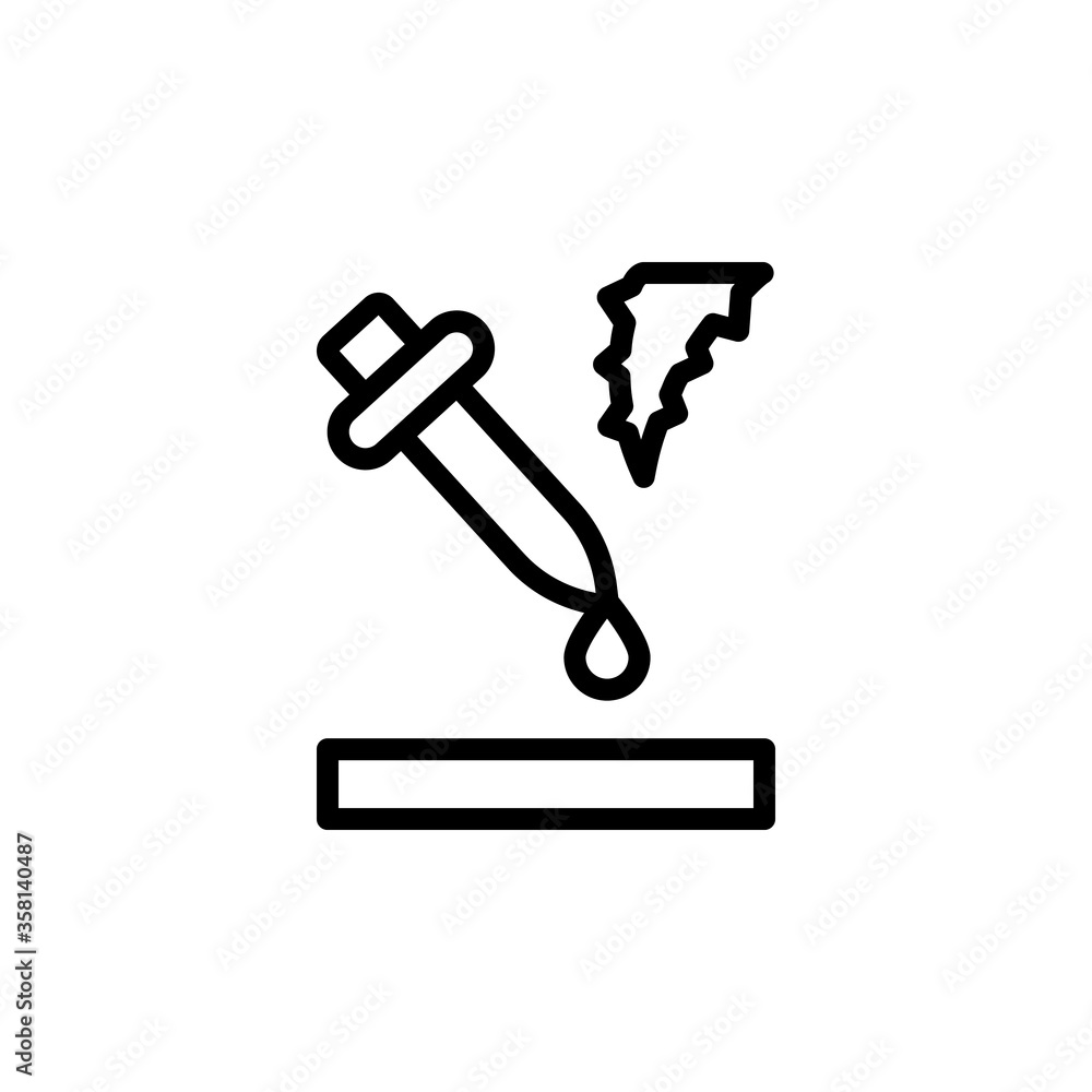 Pipette drop aloe vera icon. Simple line, outline vector elements of healing plant icons for ui and ux, website or mobile application Pipette drop aloe vera icon. Simple line, outline vector elements of healing plant icons for ui and ux, website or mobile application