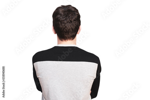 Foto The teenager is offended by the whole world, especially by his friends who do no