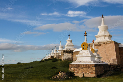 Erdene Zuu Buddhist monastery, located in Karakorum, the ancient capital of the Mongol Empire photo