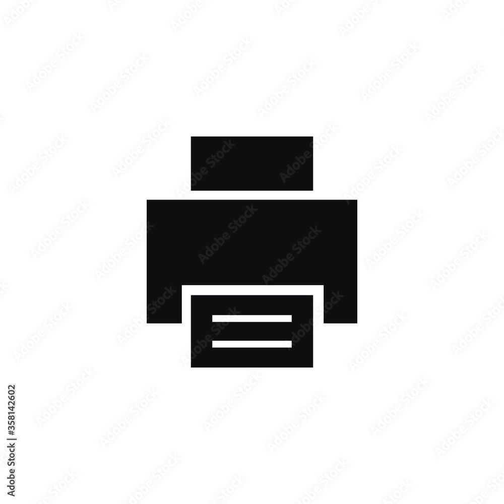 printer icon vector sign symbol