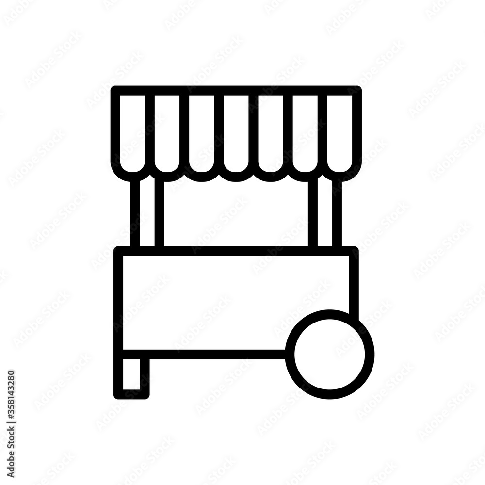 Ice cream, stand icon. Simple line, outline vector elements of freeze sweet icons for ui and ux, website or mobile application Ice cream, stand icon. Simple line, outline vector elements of freeze sweet icons for ui and ux, website or mobile application