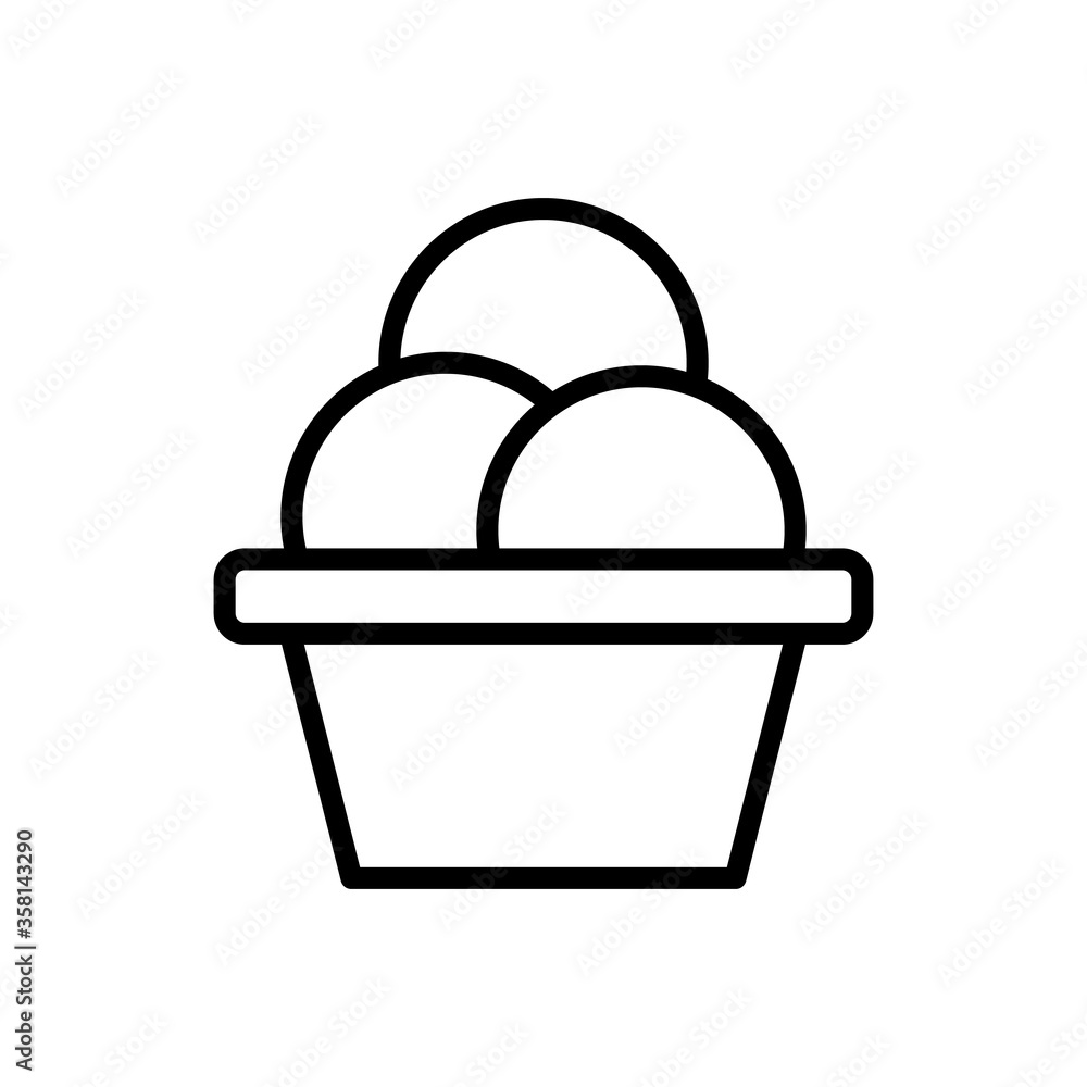 Ice cream, plate icon. Simple line, outline vector elements of freeze sweet icons for ui and ux, website or mobile application Ice cream, plate icon. Simple line, outline vector elements of freeze sweet icons for ui and ux, website or mobile application