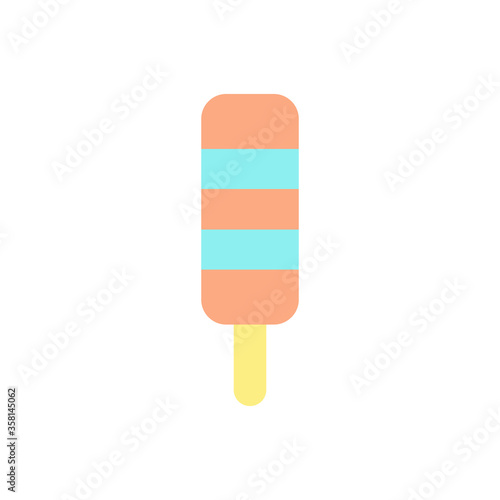 Ice cream, ice lolly icon. Simple color vector elements of freeze sweet icons for ui and ux, website or mobile application