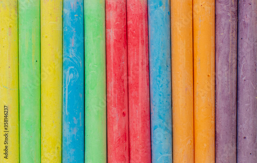 abstract colorful crayons background texture